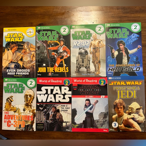 8 Star Wars Early Reading Books - Picture 1 of 14
